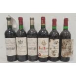 Two bottles of 1979 Chateau les Templiers Lalande de Pomerol, a bottle of 1974 Chateau Montrose L