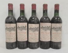 Five bottles of 1962 Chateau Calon Segur St Estephe, Medoc (5)  (Provenance - this lot has been
