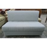 Modern duck egg blue upholstered sofa bed