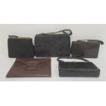 Five assorted vintage handbags (5)