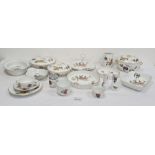 Large quantity Royal Worcester Evesham Oven-to-Tableware to include covered serving dishes, flan