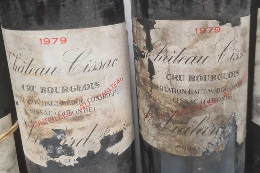 Five bottles of 1979 Chateau Cissac (5)  (Provenance - this lot has been stored in a manor house - Image 2 of 5