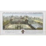 After Samuel and Nathaniel Buck  Four reproduction colour prints  South East View of Warwick Castle,