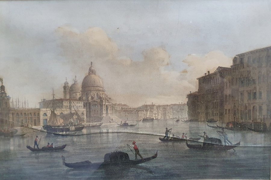 After Giovanni Pividor (1812-1872)  Coloured lithographs Six Venetian views, each 16cm x 25cm (6) - Image 6 of 7