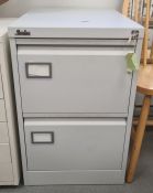 Two-drawer filing cabinet by Silverline