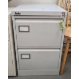 Two-drawer filing cabinet by Silverline