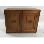 Ramana Allaness Habana two-door cabinet on plinth base, 64cm x 48cm