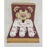 Royal Crown Derby china 'Derby Posies' tea set for six persons, to include six cups and saucers