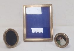Late 20th century rectangular silver-mounted picture frame, Birmingham 1997, makers R&Co, 23.1cm x