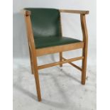 Modern office-style beech-framed chair
