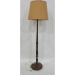 20th century mahogany standard lamp