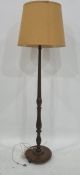 20th century mahogany standard lamp