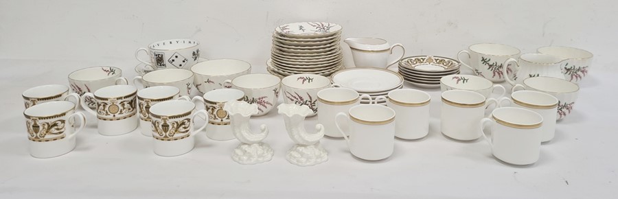 Quantity Royal Worcester Dunrobin pattern tea china, set of six Royal Worcester Windsor pattern