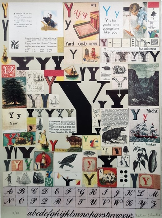 After Sir Peter Blake (b.1932) Screenprint in colours Letters X, Y and Z from the Alphabet Series, - Image 2 of 3