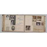 Late 19th / early 20th century scrapbook to include Coronation invitation of King Edward VII and