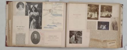 Late 19th / early 20th century scrapbook to include Coronation invitation of King Edward VII and