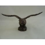 Beswick bald eagle 1018 with bronzed-effect finish, another 1018, golden eagle 2062, Royal Doulton