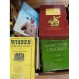Cricketing interest -Quantity of books  to include Wisden , autobiographies, biographies, playing