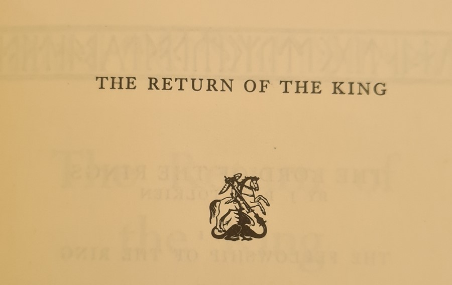 Tolkien, J R R  "The Two Towers, being the second part of the Lord of the Rings", George Allen Unwin - Image 10 of 14