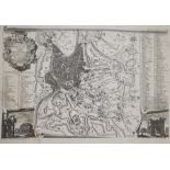 Giovanni Brun  Copper engraving of  the famous plan of Rome engraved in 1551 by Leonardo Bufalini,
