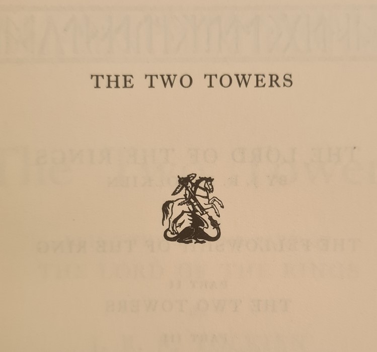 Tolkien, J R R  "The Two Towers, being the second part of the Lord of the Rings", George Allen Unwin - Image 4 of 14