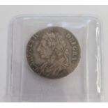 Charles II 1/4 dollar 1682, with shield error, Irish Arms in first shield, reads CAROVLS S.5621