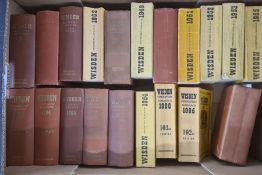 Wisden Cricketers' Almanac - collection to include 1947, '48, '49, '50, '51. '52, '53, '55,'58