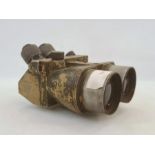 Pair of WWII German binoculars by Schneider, stamped 'D.F.10X80 Schneider Optic Kreuznach 5306' Part
