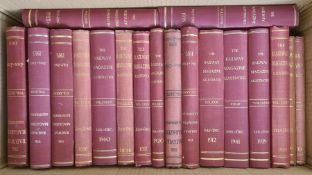 Large quantity of bound copies of "The Railway Magazine" 1897 to 1990's, with folding plates, etc (9
