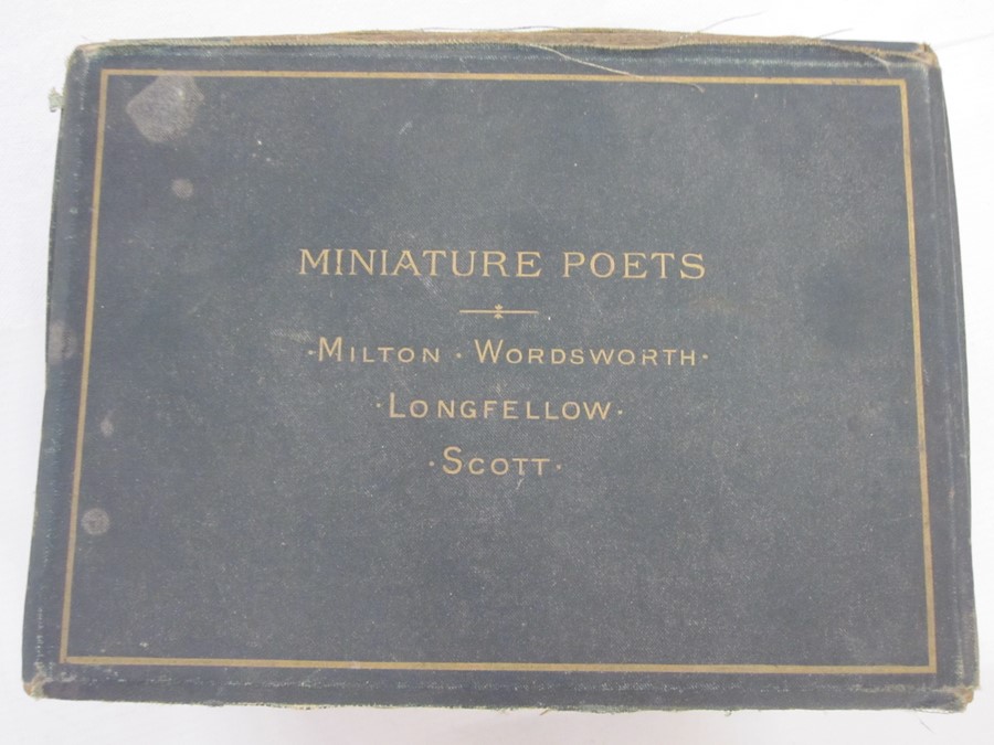 Set of 'Miniature Poets', Milton, Wordsworth, Longfellow, Scott, all within their own fitted box, - Image 3 of 11