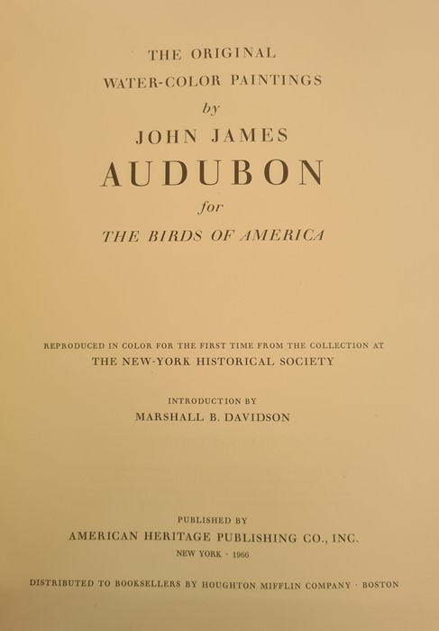 Audubon, John James  "The Original Watercolour Paintings for Birds of America", reproduced in colour - Image 7 of 9