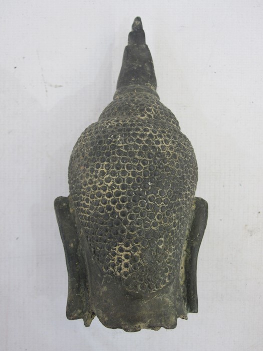 Group of South East Asia bronzes, to include seated and standing Buddhas - Image 2 of 3