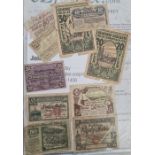 Album of interesting foreign notes mainly German and Hungary