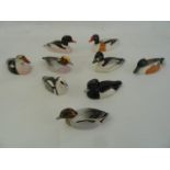 Six Beswick Peter Scott medium duck models to include Shelduck, Shoveler, Golden Eye, Wigeon, King