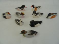 Six Beswick Peter Scott medium duck models to include Shelduck, Shoveler, Golden Eye, Wigeon, King