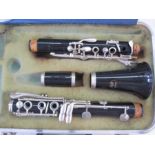 Boosey & Hawkes Regent II clarinet, cased , pieces missing, incomplete