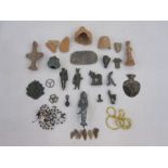 Quantity of copper alloy and pottery artefacts