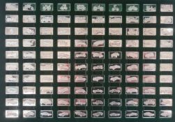 The 100 greatest cars silver miniature collection, silver ingots 1975 by John Pinches with booklet