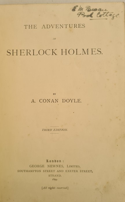 Conan Doyle A. 'The Adventures of Sherlock Holmes' third edition, George Newnes, 1894  The Strand - Image 3 of 11