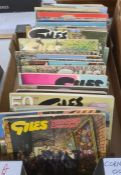Giles Cartoon Annuals - large collection to include facsimile of the first edition  1946, 1950's