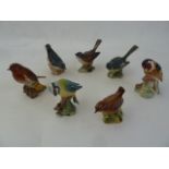 13 various Beswick model birds to include blue tit, greenfinch and nuthatch (13) Part of the