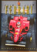 Ferrari 1947 - 1997 wall hanging photograph collection with preface by Michael Schumacher and a
