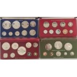 World proof sets including silver proof coins: Jamaica 1976, Malta 1976, Trinidad and Tobago 1975