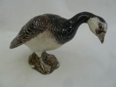 Beswick Barnacle goose 1052  Part of the Wildfowl and Wetlands Trust Collection Condition ReportWear