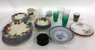 Ramekins, various ovenproof dishes, assorted plates and quantity of Chianti tableware (2 boxes)