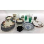 Ramekins, various ovenproof dishes, assorted plates and quantity of Chianti tableware (2 boxes)