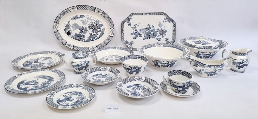 Wood & Sons 'Yuan' pattern part dinner and tea service, reg no.656368