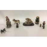 Collectables lot to include Leonardo foxes group, Regency Fine Art figure 'The Dogs of Donnington St