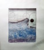 Devoc (20th century school) Limited edition print "A Passing Thought Like a Wave on the Mind Sea",