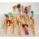 Quantity of Barbie dolls and other dolls, large quantity of costume, accessories and a toy bath (1